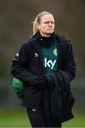 28 November 2023; Diane Caldwell during a Republic of Ireland women training session at the FAI National Training Centre in Abbotstown, Dublin. Photo by Stephen McCarthy/Sportsfile