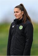 28 November 2023; Masseuse Hannah Tobin Jones during a Republic of Ireland women training session at the FAI National Training Centre in Abbotstown, Dublin. Photo by Stephen McCarthy/Sportsfile
