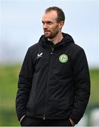 28 November 2023; Performance analyst Andy Holt during a Republic of Ireland women training session at the FAI National Training Centre in Abbotstown, Dublin. Photo by Stephen McCarthy/Sportsfile
