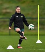 28 November 2023; Lucy Quinn during a Republic of Ireland women training session at the FAI National Training Centre in Abbotstown, Dublin. Photo by Stephen McCarthy/Sportsfile