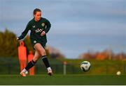 28 November 2023; Heather Payne during a Republic of Ireland women training session at the FAI National Training Centre in Abbotstown, Dublin. Photo by Stephen McCarthy/Sportsfile
