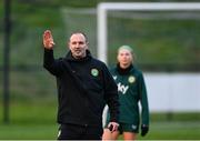 28 November 2023; Interim assistant coach Colin Healy during a Republic of Ireland women training session at the FAI National Training Centre in Abbotstown, Dublin. Photo by Stephen McCarthy/Sportsfile