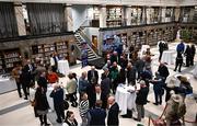 28 November 2023; Leinster Rugby and Merrion Press launched A History of Rugby in Leinster in the Library Room, RDS on Tuesday evening. The book, written by Dr David Doolin, explores the growth of the game in the province through Irish history, and how the events that impacted Ireland, filtered into the evolution of Leinster rugby from its origins to the present day. Pictured is a general view of the launch. The book is available in all good bookshops and on the Merrion Press website and Amazon. Photo by Harry Murphy/Sportsfile