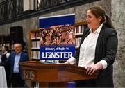 28 November 2023; Leinster Rugby and Merrion Press launched A History of Rugby in Leinster in the Library Room, RDS on Tuesday evening. The book, written by Dr David Doolin, explores the growth of the game in the province through Irish history, and how the events that impacted Ireland, filtered into the evolution of Leinster rugby from its origins to the present day. In attendance at the launch is former Leinster and Ireland captain Fiona Coghlan. The book is available in all good bookshops and on the Merrion Press website and Amazon. Photo by Harry Murphy/Sportsfile