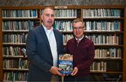 28 November 2023; Leinster Rugby and Merrion Press launched A History of Rugby in Leinster in the Library Room, RDS on Tuesday evening. The book, written by Dr David Doolin, explores the growth of the game in the province through Irish history, and how the events that impacted Ireland, filtered into the evolution of Leinster rugby from its origins to the present day. In attendance at the launch is author David Doolin with David Brabazon. The book is available in all good bookshops and on the Merrion Press website and Amazon. Photo by Harry Murphy/Sportsfile