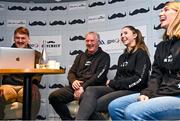 30 November 2023; Movember partners with the GAA and the GPA to launch the ‘Movember Ahead of the Game’ campaign at Croke Park in Dublin. In attendance are Ahead of the Game facilitators, from left, Domhnall Nugent, Iggy Clarke, Saoirse McCarthy and Mary Kate Lynch. Photo by David Fitzgerald/Sportsfile