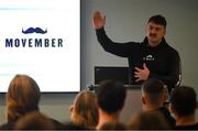 30 November 2023; Movember partners with the GAA and the GPA to launch the ‘Movember Ahead of the Game’ campaign at Croke Park in Dublin. In attendance is Ahead of the Game facilitator Domhnall Nugent. Photo by David Fitzgerald/Sportsfile