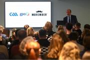 30 November 2023; Movember partners with the GAA and the GPA to launch the ‘Movember Ahead of the Game’ campaign at Croke Park in Dublin. In attendance is Chair of the GPA Board of Directors Brian MacCraith. Photo by David Fitzgerald/Sportsfile