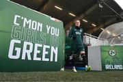 30 November 2023; Diane Caldwell during a Republic of Ireland women training session at Tallaght Stadium in Dublin. Photo by Stephen McCarthy/Sportsfile