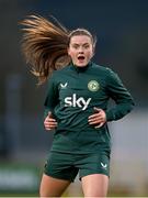 30 November 2023; Tyler Toland during a Republic of Ireland women training session at Tallaght Stadium in Dublin. Photo by Stephen McCarthy/Sportsfile