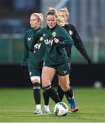 30 November 2023; Jessie Stapleton during a Republic of Ireland women training session at Tallaght Stadium in Dublin. Photo by Stephen McCarthy/Sportsfile