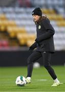 30 November 2023; Sinead Farrelly during a Republic of Ireland women training session at Tallaght Stadium in Dublin. Photo by Stephen McCarthy/Sportsfile