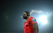 1 December 2023; Edwin Edogbo of Munster before the United Rugby Championship match between Munster and Glasgow Warriors at Musgrave Park in Cork. Photo by Eóin Noonan/Sportsfile
