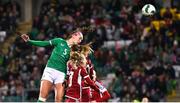 1 December 2023; Caitlin Hayes of Republic of Ireland has an attempt on goal during the UEFA Women's Nations League B match between Republic of Ireland and Hungary at Tallaght Stadium in Dublin. Photo by Seb Daly/Sportsfile