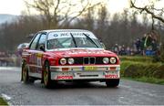 2 December 2023; Donagh Kelly and Rory Kennedy in their BMW M3 during the Killarney Towers Hotel Killarney Historic Rally in Killarney, Kerry. Photo by Philip Fitzpatrick/Sportsfile