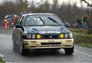 2 December 2023; Jonathan Greer and Niall Burns in their Ford Sierra RS Cosworth 4x4 during the Killarney Towers Hotel Killarney Historic Rally in Killarney, Kerry. Photo by Philip Fitzpatrick/Sportsfile