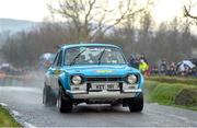 2 December 2023; Denis Moynihan and Martin O'Brien in their Ford Escort RS1600 Mk1 during the Killarney Towers Hotel Killarney Historic Rally in Killarney, Kerry. Photo by Philip Fitzpatrick/Sportsfile