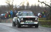 2 December 2023; Michael McDaid and Declan Casey in their Ford Escort RS1800 Mk2 during the Killarney Towers Hotel Killarney Historic Rally in Killarney, Kerry. Photo by Philip Fitzpatrick/Sportsfile