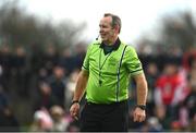 2 December 2023; Referee Ciaran Groome during the Currentaccount.ie All-Ireland Ladies Junior Club Championship semi-final match between O’Donovan Rossa of Cork and Gusserane of Wexford at O’Donovan Rossa GAA, Cork. Photo by Eóin Noonan/Sportsfile