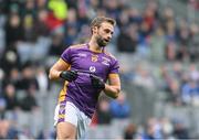 2 December 2023; Shane Horan of Kilmacud Crokes celebrates a first half point during the AIB Leinster GAA Football Senior Club Championship final match between Kilmacud Crokes, Dublin, and Naas, Kildare, at Croke Park in Dublin. Photo by Daire Brennan/Sportsfile