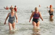 2 December 2023; Participants during The Clogherhead Polar Plunge which saw participants get “Freezin’ for a Reason” to raise funds for Special Olympics Ireland athletes in an event sponsored by Gala Retail at Clogherhead Beach in Louth. Photo by Oliver McVeigh/Sportsfile