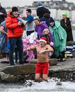 2 December 2023; The Sandycove Polar Plunge saw participants get “Freezin’ for a Reason” to raise funds for Special Olympics Ireland athletes in an event sponsored by Gala Retail at Sandycove Beach in Dublin. Photo by David Fitzgerald/Sportsfile