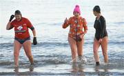 2 December 2023; Participants during The Clogherhead Polar Plunge which saw participants get “Freezin’ for a Reason” to raise funds for Special Olympics Ireland athletes in an event sponsored by Gala Retail at Clogherhead Beach in Louth.