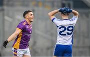 2 December 2023; Shane Walsh of Kilmacud Crokes celebrates after scoring his side's first goal  during the AIB Leinster GAA Football Senior Club Championship final match between Kilmacud Crokes, Dublin, and Naas, Kildare, at Croke Park in Dublin. Photo by Stephen Marken/Sportsfile