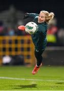 1 December 2023; Republic of Ireland goalkeeper Sophie Whitehouse before the UEFA Women's Nations League B match between Republic of Ireland and Hungary at Tallaght Stadium in Dublin. Photo by Seb Daly/Sportsfile