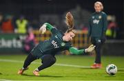 1 December 2023; Republic of Ireland goalkeeper Courtney Brosnan before the UEFA Women's Nations League B match between Republic of Ireland and Hungary at Tallaght Stadium in Dublin. Photo by Seb Daly/Sportsfile