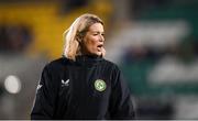 1 December 2023; Republic of Ireland interim assistant coach Emma Byrne before the UEFA Women's Nations League B match between Republic of Ireland and Hungary at Tallaght Stadium in Dublin. Photo by Seb Daly/Sportsfile