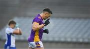 2 December 2023; Shane Walsh of Kilmacud Crokes celebrates after scoring his side's first goal during the AIB Leinster GAA Football Senior Club Championship final match between Kilmacud Crokes, Dublin, and Naas, Kildare, at Croke Park in Dublin. Photo by Daire Brennan/Sportsfile