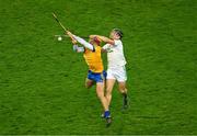 2 December 2023; AJ Murphy of Na Fianna in action against Mikey Butler of O'Loughlin Gaels during the AIB Leinster GAA Hurling Senior Club Championship final match between O'Loughlin Gaels, Kilkenny, and Na Fianna, Dublin, at Croke Park in Dublin. Photo by Daire Brennan/Sportsfile