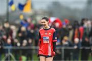 2 December 2023; Áine McCarthy of O'Donovan Rossa celebrates after the Currentaccount.ie All-Ireland Ladies Junior Club Championship semi-final match between O’Donovan Rossa of Cork and Gusserane of Wexford at O’Donovan Rossa GAA, Cork. Photo by Eóin Noonan/Sportsfile