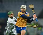 2 December 2023; AJ Murphy of Na Fianna in action against Seán Bolger of O'Loughlin Gaels during the AIB Leinster GAA Hurling Senior Club Championship final match between O'Loughlin Gaels, Kilkenny, and Na Fianna, Dublin, at Croke Park in Dublin. Photo by Stephen Marken/Sportsfile