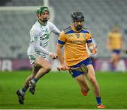 2 December 2023; Seán Baxter of Na Fianna in action against Seán Bolger of O'Loughlin Gaels during the AIB Leinster GAA Hurling Senior Club Championship final match between O'Loughlin Gaels, Kilkenny, and Na Fianna, Dublin, at Croke Park in Dublin. Photo by Stephen Marken/Sportsfile