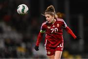 1 December 2023; Lilla Turányi of Hungary during the UEFA Women's Nations League B match between Republic of Ireland and Hungary at Tallaght Stadium in Dublin. Photo by Ben McShane/Sportsfile