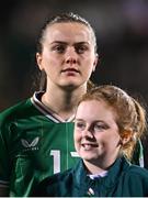 1 December 2023; Tyler Toland of Republic of Ireland before the UEFA Women's Nations League B match between Republic of Ireland and Hungary at Tallaght Stadium in Dublin. Photo by Ben McShane/Sportsfile