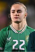 1 December 2023; Izzy Atkinson of Republic of Ireland before the UEFA Women's Nations League B match between Republic of Ireland and Hungary at Tallaght Stadium in Dublin. Photo by Ben McShane/Sportsfile