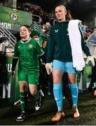 1 December 2023; Republic of Ireland goalkeeper Courtney Brosnan before the UEFA Women's Nations League B match between Republic of Ireland and Hungary at Tallaght Stadium in Dublin. Photo by Ben McShane/Sportsfile