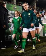 1 December 2023; Tyler Toland of Republic of Ireland before the UEFA Women's Nations League B match between Republic of Ireland and Hungary at Tallaght Stadium in Dublin. Photo by Ben McShane/Sportsfile