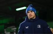 2 December 2023; Leinster captain Scott Penny walks the pitch before the United Rugby Championship match between Connacht and Leinster at The Sportsground in Galway. Photo by Sam Barnes/Sportsfile