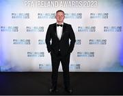2 December 2023; Peamount United manager James O'Callaghan on arrival at the PFA Ireland Awards 2023 at Anantara The Marker Dublin Hotel in Dublin. Photo by Stephen McCarthy/Sportsfile