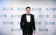 2 December 2023; Ronan Coughlan of Waterford on arrival at the PFA Ireland Awards 2023 at Anantara The Marker Dublin Hotel in Dublin. Photo by Stephen McCarthy/Sportsfile