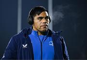 2 December 2023; Michael Ala'Alatoa of Leinster walks the pitch before the United Rugby Championship match between Connacht and Leinster at The Sportsground in Galway. Photo by Sam Barnes/Sportsfile