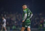 2 December 2023; Tiernan O'Halloran of Connacht leaves the field after picking up an injury during the United Rugby Championship match between Connacht and Leinster at The Sportsground in Galway. Photo by Sam Barnes/Sportsfile