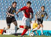 14 July 2004; Wesley Hoolahan, Shelbourne, in action against Jokull Elisabetarson, KR Reykjavik. Champions League, Qualifying Round, KR Reykjavik v Shelbourne, KR stadium, Reykjavik, Iceland. Picture credit; David Maher / SPORTSFILE