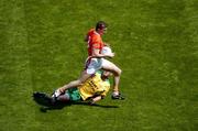 11 July 2004; Philip Loughran, Armagh, in action against Eamon McGee, Donegal. Bank of Ireland Ulster Senior Football Championship Final, Armagh v Donegal, Croke Park, Dublin. Picture credit; Brian Lawless / SPORTSFILE