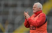 7 September 2013; Cork manager Eamonn Ryan encourages his players during the game. TG4 All-Ireland Ladies Football Senior Championship, Semi-Final, Cork v Kerry, Semple Stadium, Thurles, Co. Tipperary. Picture credit: Brendan Moran / SPORTSFILE