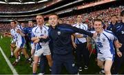 8 September 2013; Waterford players prepare to celebrate at the final whistle. Electric Ireland GAA Hurling All-Ireland Minor Championship Final, Galway v Waterford, Croke Park, Dublin. Photo by Sportsfile